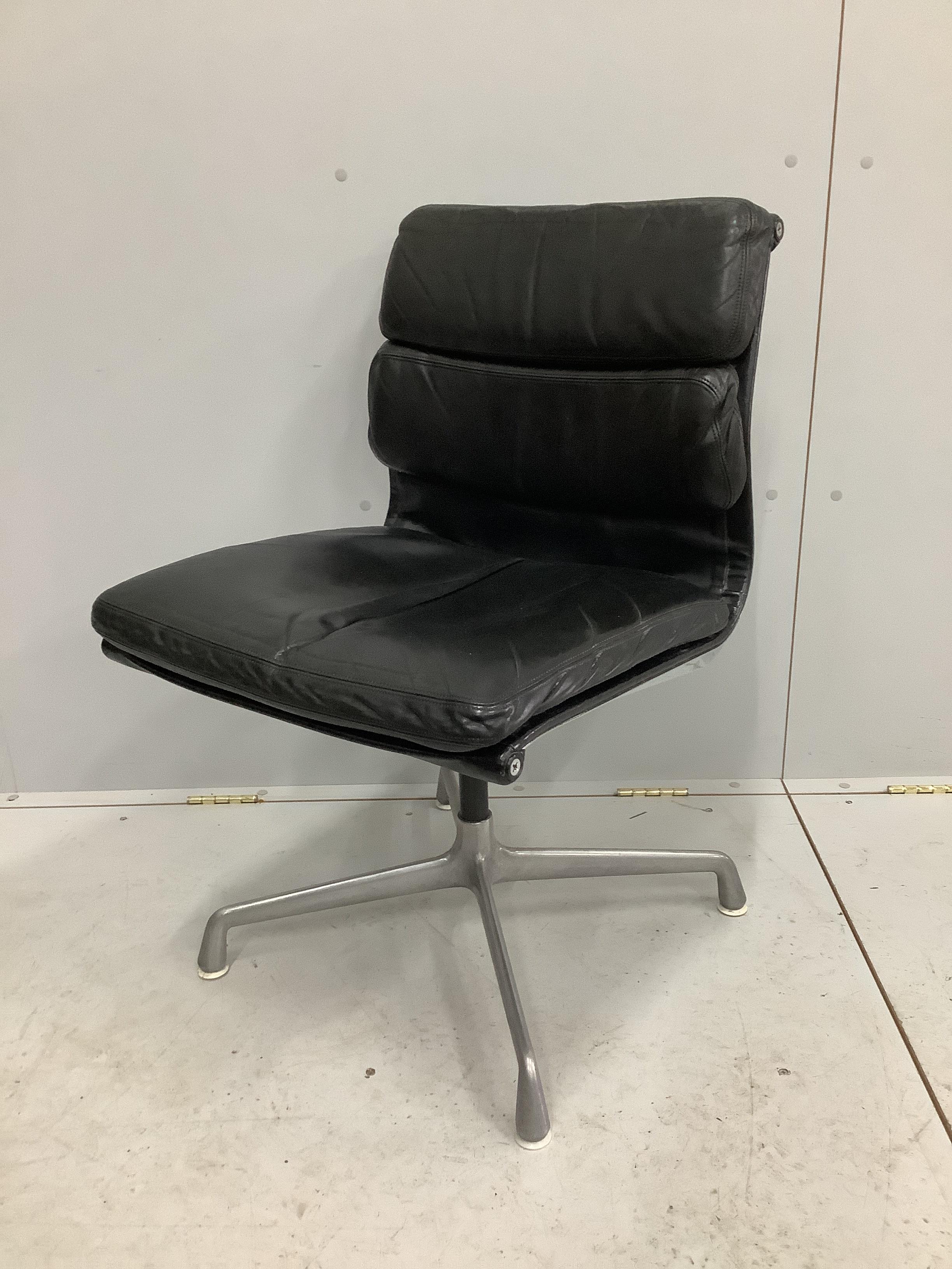 Charles and Ray Eames for Herman Miller, a soft pad office chair, width 52cm, depth 54cm, height 84cm